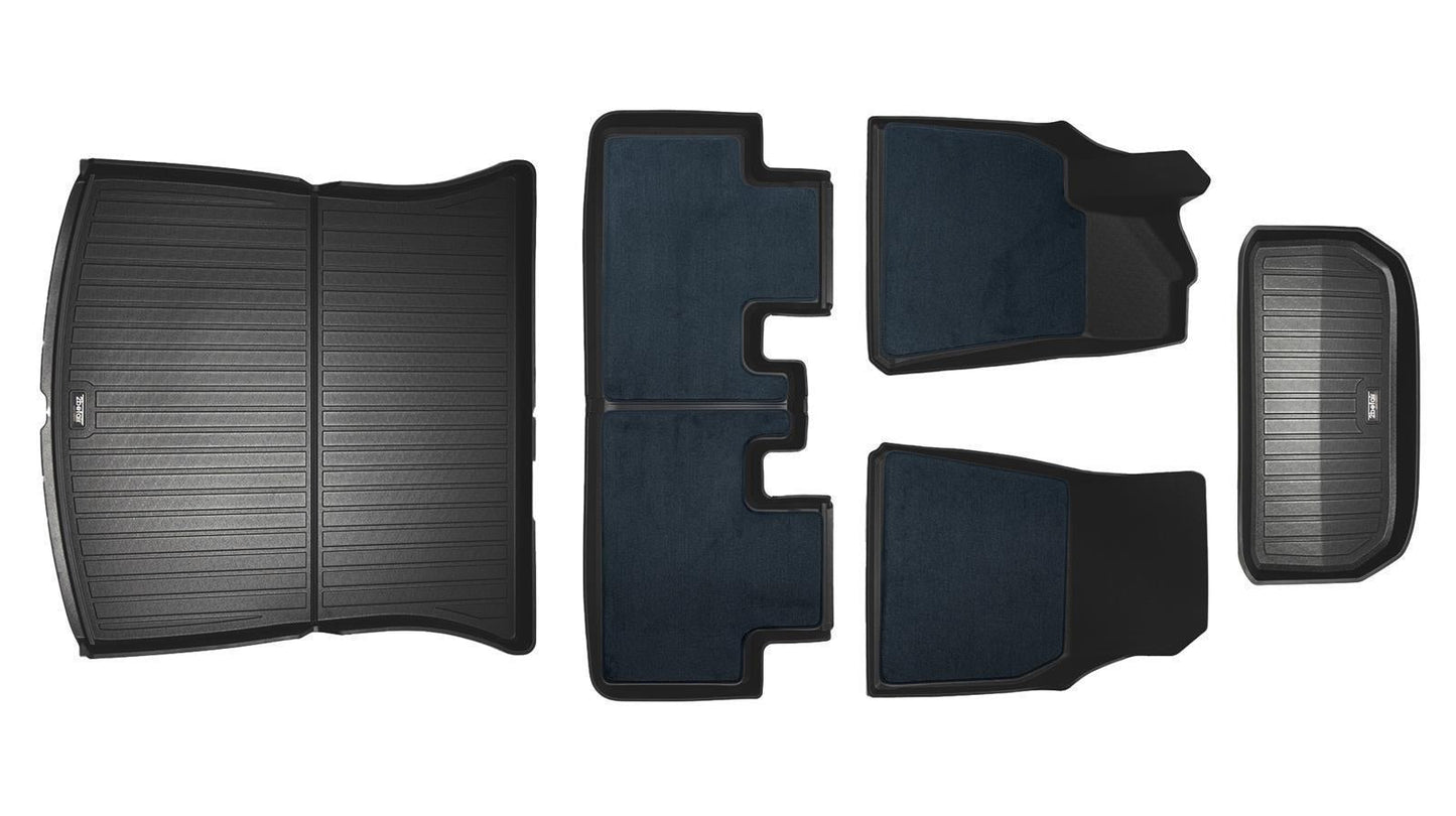 2befair Premium Gummimatten Gesamtset für das Tesla Model Y