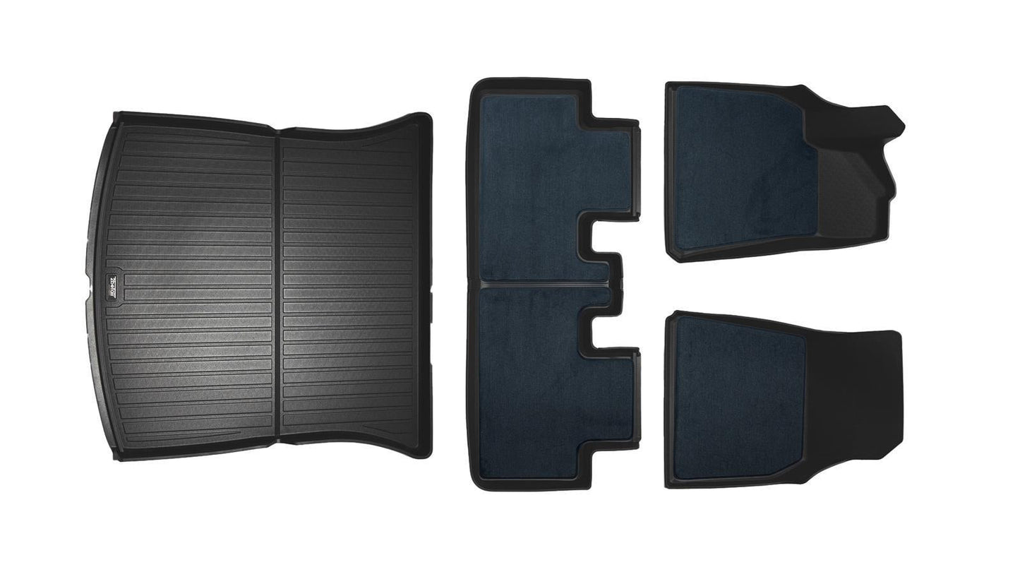 2befair Premium Gummimatten Gesamtset für das Tesla Model Y